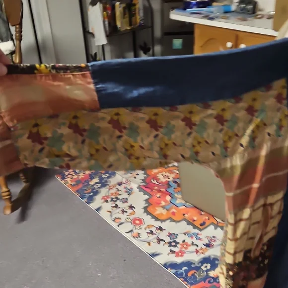 Floral Patchwork Button Down Shirt - Picture 2 of 10